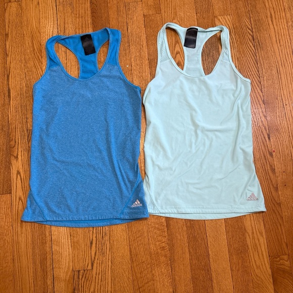 adidas Tops - Adidas Blue and Mint Racerback Tank Tops